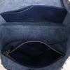Secondhand Valentino Garavani Rockstud Leather Shoulder Bag in Navy Blue