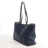 Valentino Garavani Rockstud Leather Shoulder Bag in Navy Blue Secondhand