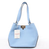 Valentino Garavani Rockstud Leather x Studs Shoulder Bag in Blue Secondhand