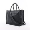 Valentino Garavani V Logo Leather 2Way Handbag in Black Secondhand