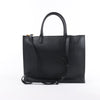 Valentino Garavani V Logo Leather 2Way Handbag in Black Secondhand