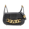 Valentino Garavani VLogo Leather Shoulder bag in Black Secondhand