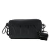 Secondhand Valentino Garavani VLTN Leather Shoulder Bag in Black