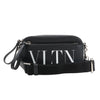 Valentino Garavani VLTN Leather Shoulder Bag in Black Secondhand