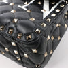 Valentino Garavani VLTN Rockstud Spike Chain Leather 2Way Shoulder Bag in Black Secondhand