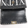 Valentino Garavani VLTN Rockstud Spike Chain Leather 2Way Shoulder Bag in Black Secondhand
