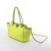 Secondhand Valentino Garavani Rockstud Leather 2Way Handbag in Yellow