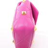 Secondhand Valentino Garavani Roman Studs Leather 2-way Crossbody Bag in Pink