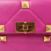 Secondhand Valentino Garavani Roman Studs Leather 2-way Crossbody Bag in Pink