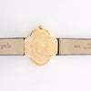 Van Cleef & Arpels Alhambra WTYB02B3 136574 YG & Leather QZ Watch with Shell-Face HH5655 Secondhand