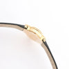 Secondhand Van Cleef & Arpels Alhambra WTYB02B3 136574 YG & Leather QZ Watch with Shell-Face HH5655