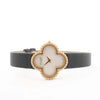 Van Cleef & Arpels Alhambra WTYB02B3 136574 YG & Leather QZ Watch with Shell-Face HH5655 Secondhand