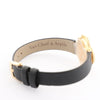 Secondhand Van Cleef & Arpels Alhambra WTYB02B3 136574 YG & Leather QZ Watch with Shell-Face HH5655