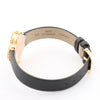 Secondhand Van Cleef & Arpels Alhambra WTYB02B3 136574 YG & Leather QZ Watch with Shell-Face HH5655