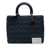 Secondhand Dior Large Denim Cannage Lady Dior
