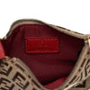 Fendi Mini Zucchino Canvas Half Moon Handbag Secondhand