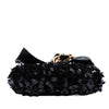 Chanel Tweed and Lambskin Sequin Bow Clutch With Chain Secondhand