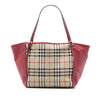 Burberry Small Haymarket Check Canvas and Leather Canterbury Tote Secondhand