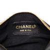 Chanel CC Chocolate Bar Lambskin Barrel Cosmetic Pouch Secondhand