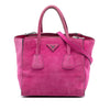 Prada Small Scamosciato Twin Pocket Satchel Secondhand