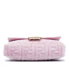 Fendi Zucca Embossed Velvet Baguette Satchel Secondhand