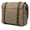 Gucci GG Supreme Textured Dollar Calfskin Retro Interlocking G Flap Messenger Bag Secondhand