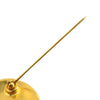 Chanel CC Gold Plated Clover Brooch Secondhand