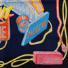 Secondhand Hermès Gavroche Chevaloscope Neon Pointille Silk Scarf 45