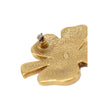 Chanel CC Gold Plated Resin Four Leaf Clover Brooch Secondhand