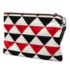 Prada Nylon Geometric Triangle Pattern Flat Clutch Secondhand