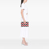 Prada Nylon Geometric Triangle Pattern Flat Clutch Secondhand
