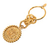 Chanel CC Gold Plated Medallion Key Chain Secondhand