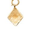 Chanel CC Gold Plated Diamond Shape Pendant Necklace Secondhand
