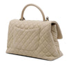 Chanel Large Quilted Caviar Coco Top Handle Bag Secondhand