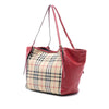 Burberry Small Haymarket Check Canvas and Leather Canterbury Tote Secondhand