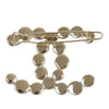 Chanel CC Gold Plated Beaded Barrette Secondhand