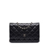 Chanel CC Quilted Caviar Wallet on Chain Secondhand