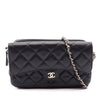 Chanel CC Quilted Caviar Flap Phone Holder With Chain Secondhand