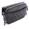 Chanel CC Quilted Caviar Flap Phone Holder With Chain Secondhand