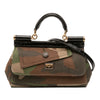 Dolce & Gabbana Camouflage Canvas Miss Sicily Satchel Secondhand