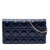 Dior Patent Cannage Lady Dior Pouch with Chain Secondhand