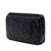 Secondhand Chanel Paris Rome Quilted Lambskin Gold Bar Flap