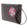 Louis Vuitton Damier Ebene Travel Patches Neverfull MM Pouch Secondhand