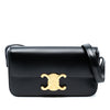 Celine Shiny Calfskin Triomphe Claude Shoulder Bag Secondhand