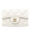 Chanel CC Quilted Caviar Flap Card Holder Wallet Secondhand
