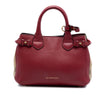 Burberry Small Grainy Calfskin and House Check Banner Satchel Secondhand