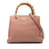 Gucci Small Calfskin Bamboo Shopper Satchel Secondhand