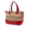 Burberry Haymarket Check Canvas Tote Secondhand
