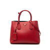 Prada Medium Saffiano Cuir Double Satchel Secondhand