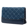Chanel Printed Denim and Calfskin Gabrielle Wallet On Chain Secondhand
